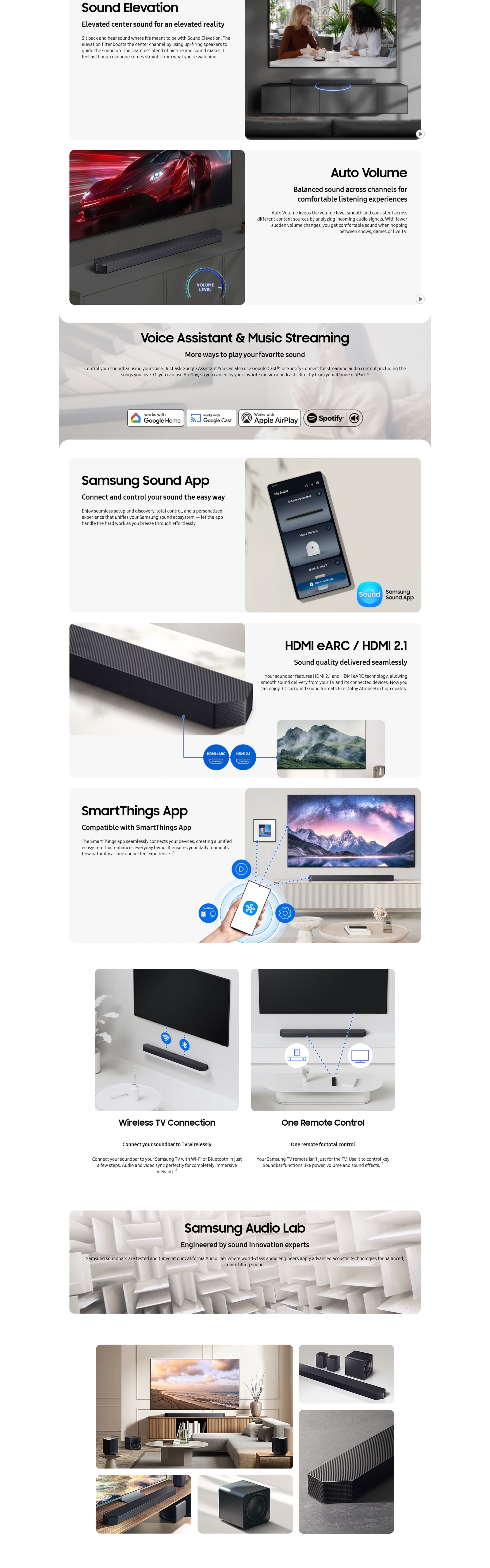 SAMSUNG Q-series Soundbar HW-Q990H 11.1.4 ch Subwoofer & Rear Speaker (2026)